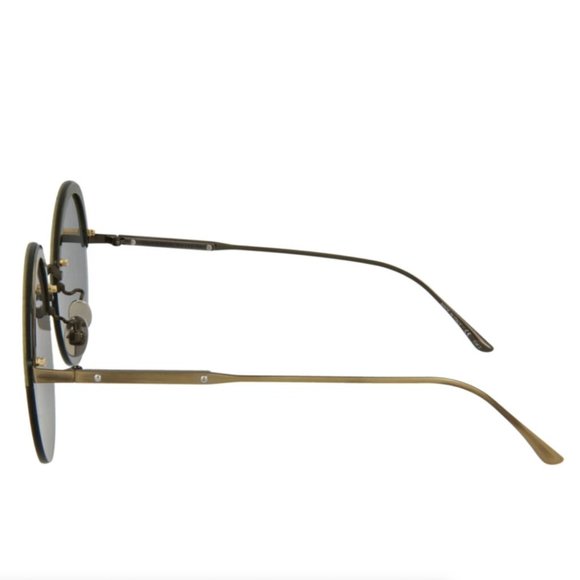 Bottega Veneta Unisex Gold and Tan Metal Sunglasses! main image 4